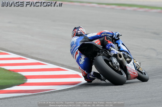 2010-06-26 Misano 1623 Rio - Superbike - Qualifyng Practice - Broc Parkes - Honda CBR1000RR